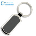 Pretty decorative no minimum custom metal zinc alloy black nickel plated key shaped keychain